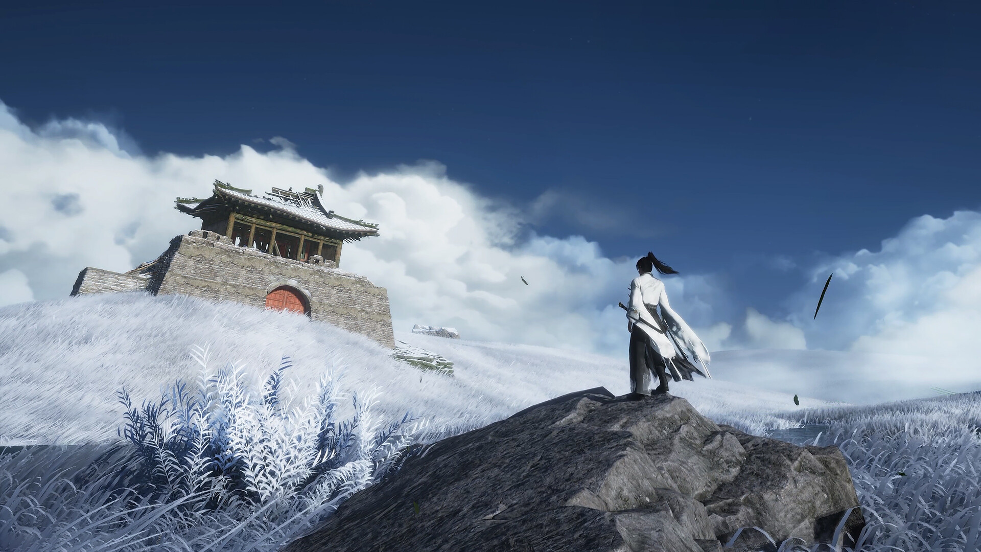 Snowy gate in the Hexi region